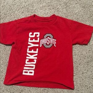 Ohio State Kids Red Buckeyes Tee